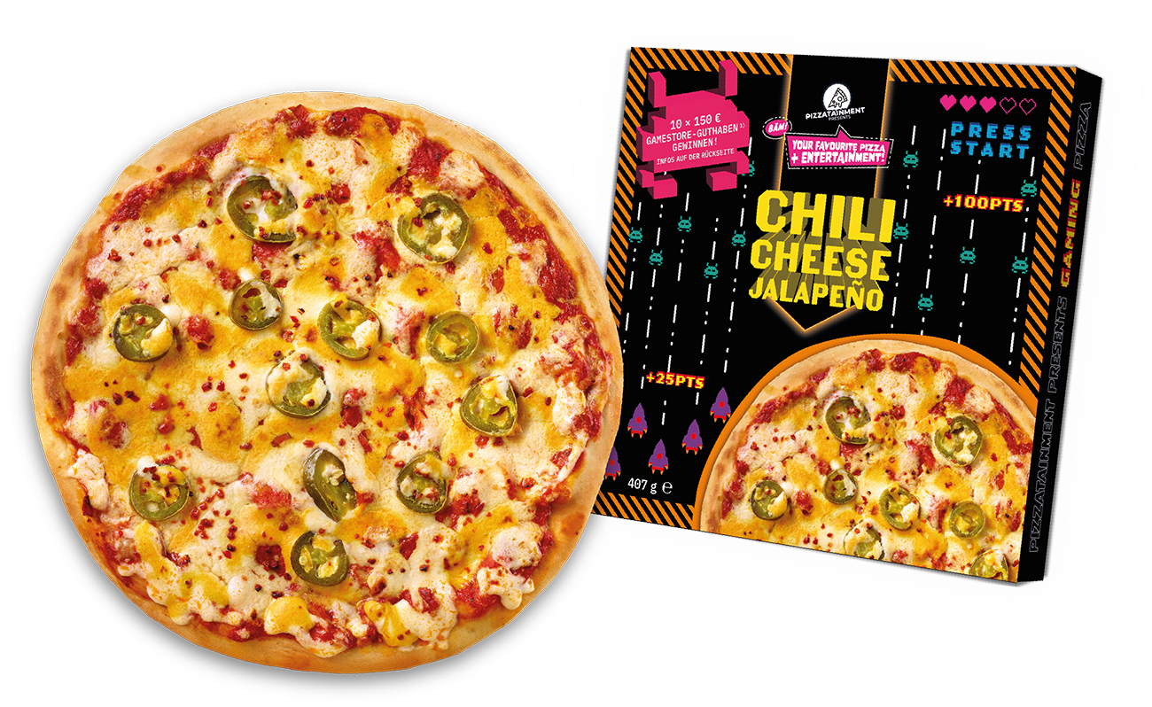 Gaming Pizza Chili Cheese Jalapeño
