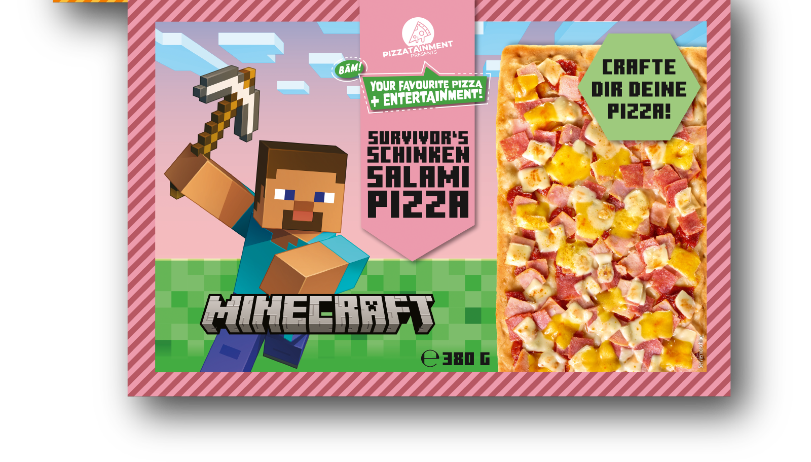 Minecraft Survivor's Ham Salami Pizza