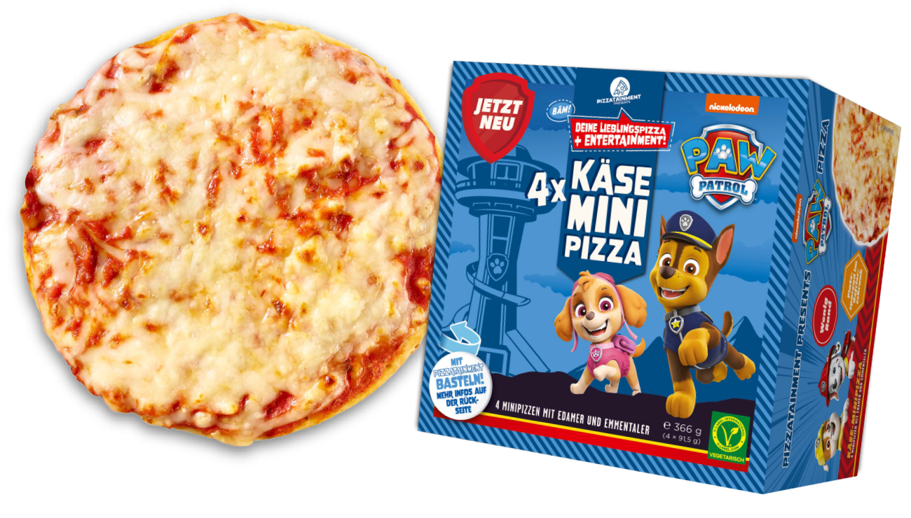 Paw Patrol Käse-Minipizza