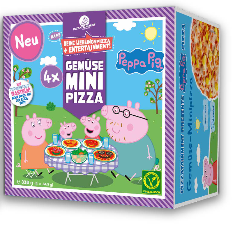 Peppa Pig Gemüse Mini Pizza