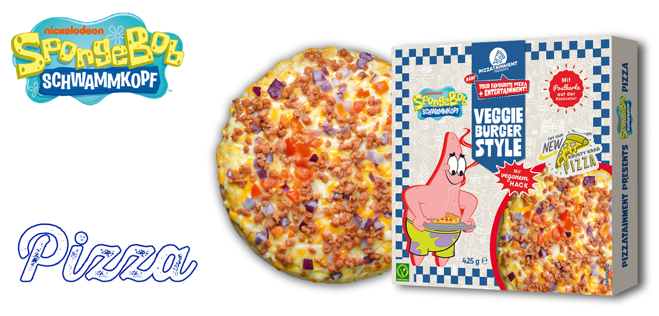 Veggie Burger Style Pizza